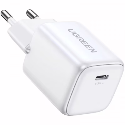 Зарядний пристрій Ugreen CD319 Nexode Mini USB-C PD30W GaN White (15326)