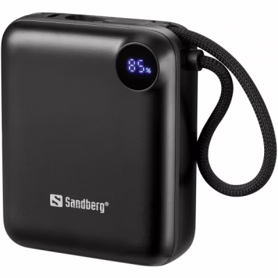 Батарея универсальная Sandberg 10000mAh PD/3.1/20W, QC/3.0, USB-C In/Out, with 2 cables USB-C (421-26)