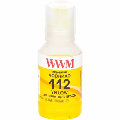 Чернила WWM Epson L11160/6490 №112 140г Yellow pigmented (E112YP)