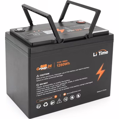Батарея LiFePo4 Litime 12.8V-100Ah 1280Wh (Li-Time-GR24-12.8-100)