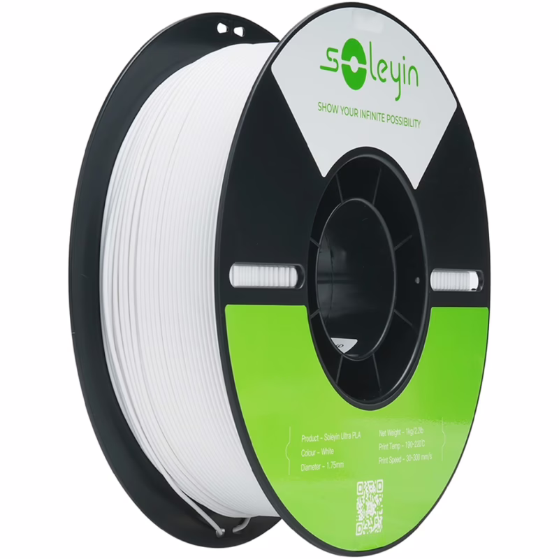 Пластик для 3D-принтера Creality Soleyin PLA ULTRA 1кг, 1.75мм, white (3301010609)