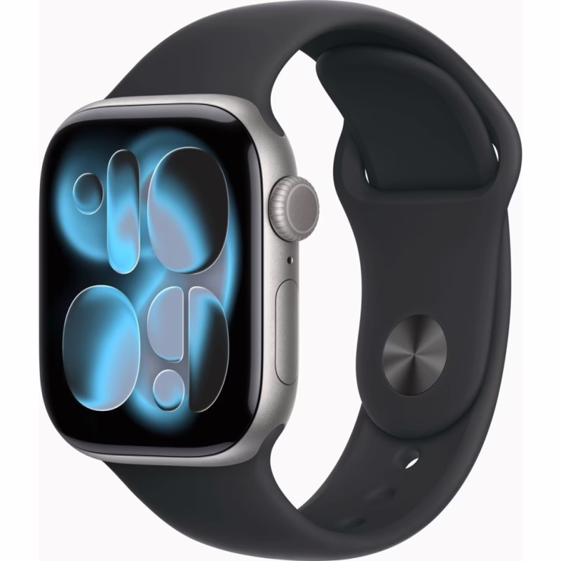 Смарт-часы Apple Watch Series 11 GPS 42mm Space Grey Aluminium Case with Black Sport Band - S/M (MEQW4RK/A)
