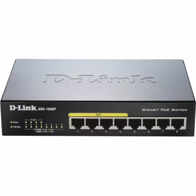 Комутатор мережевий D-Link DGS-1008P
