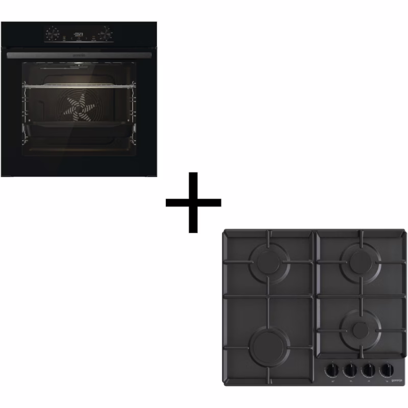 Комплект вбудованої техніки Gorenje BO6735E02BK + G641EB (SET_BO6735E02BK_G641EB)