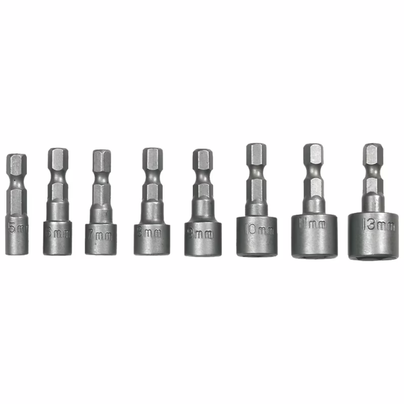 Набор торцевых головок Topex 1/4", 8 шт (39D387)