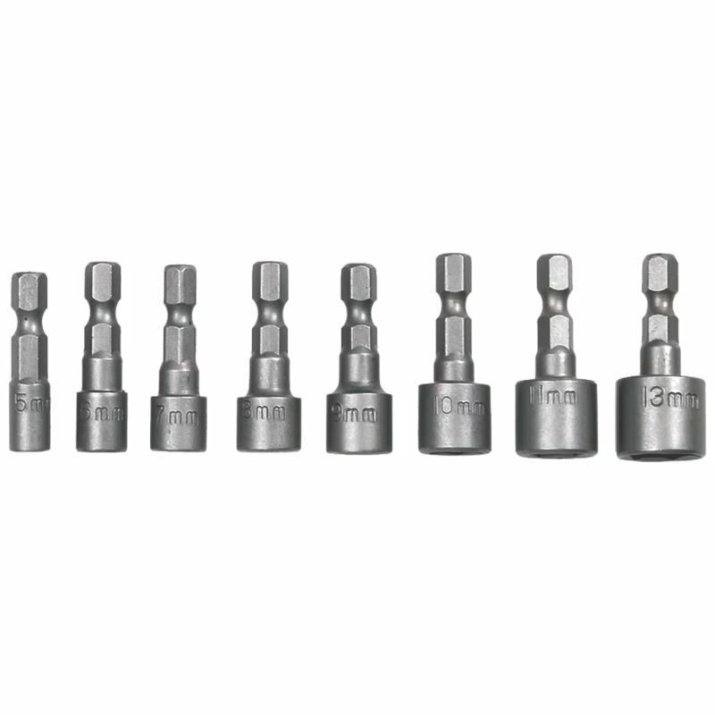 Набор торцевых головок Topex 1/4", 8 шт (39D387)