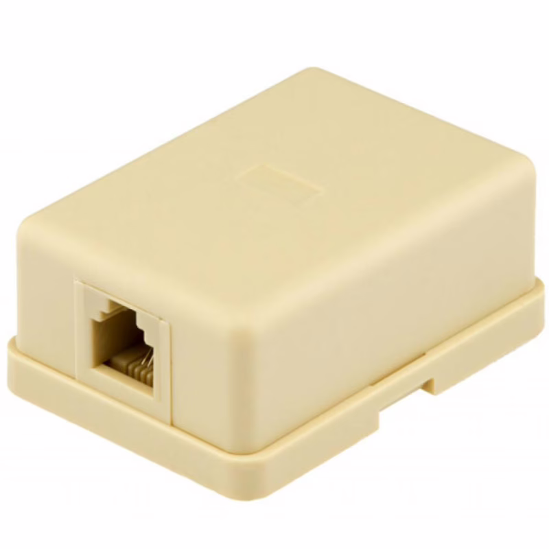 Телефонна розетка RJ12x1 UTP, 6P4C Ritar (06298 / StR-6P4CRJ12-1)