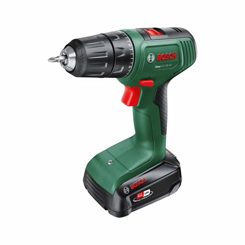 Шуруповерт Bosch EasyImpact 18V-38, 18V, 2Ah, 20-38Нм, 0-430-0-1630об/хв, кейс (0.603.9D8.003)