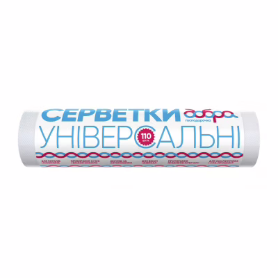 Салфетки для уборки Добра Господарочка универсальные в рулоне 110 шт. (4820086521512)