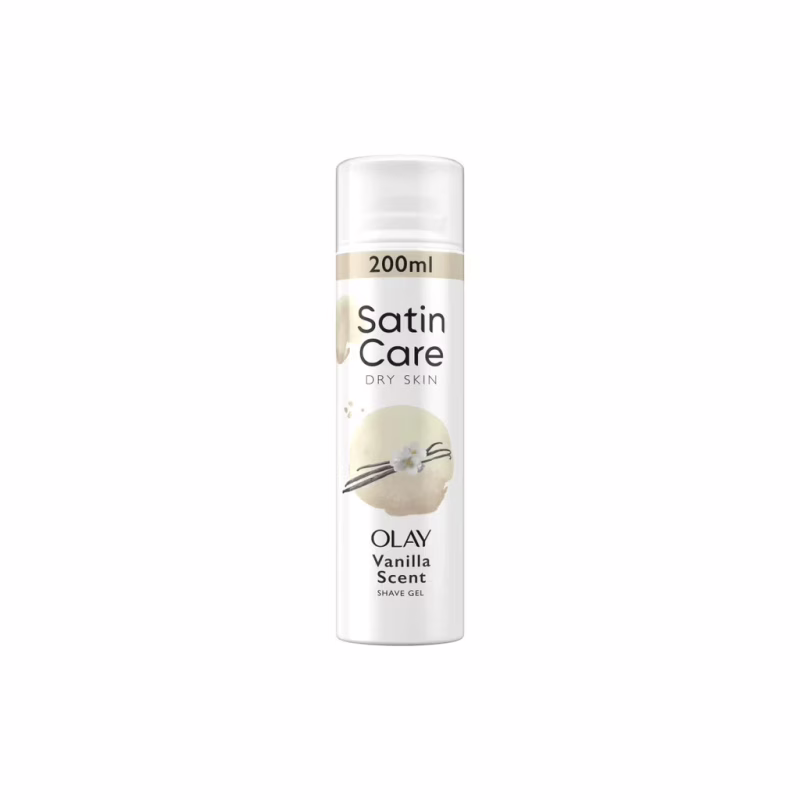 Гель для гоління Satin Care Vanilla Cashmere для сухої шкіри 200 мл (7702018399567)