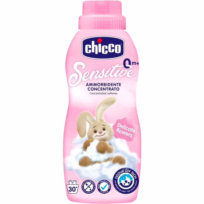 Кондиционер для белья Chicco Sensitive Delicate Flowers смягчитель тканей 750 мл (8058664122462)