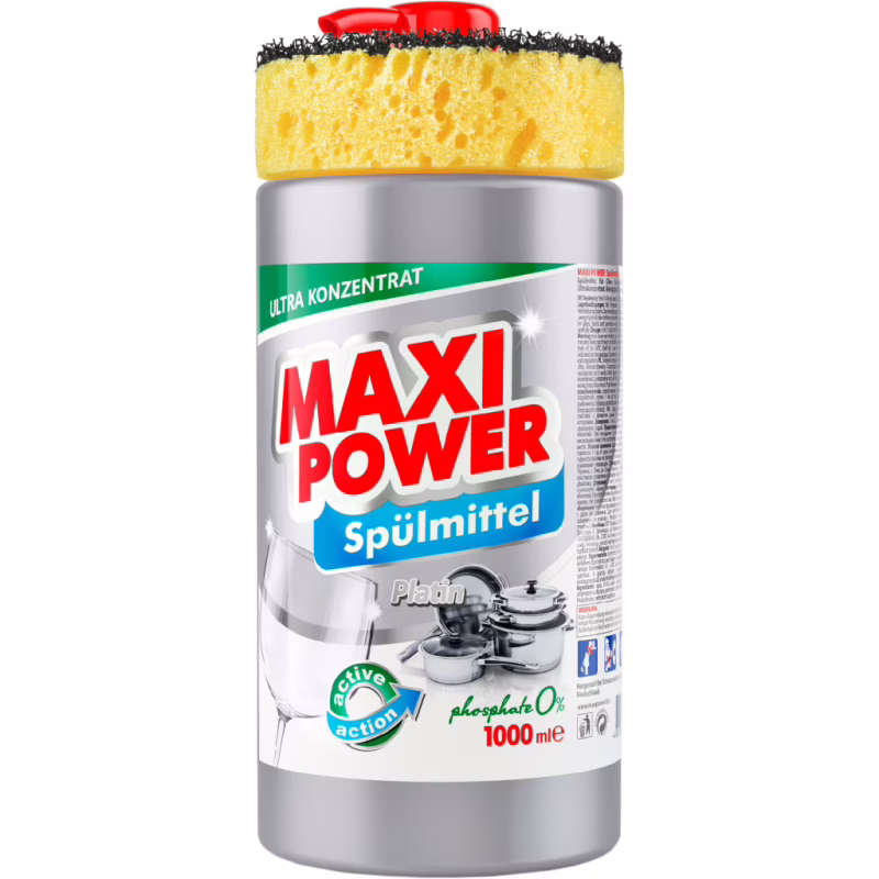 Средство для ручного мытья посуды Maxi Power Платинум 1000 мл (4823098402794)