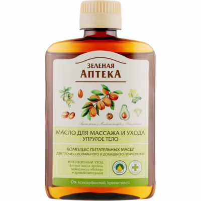 Олія для тіла Green Pharmacy Пружне тіло Для догляду і масажу 150 мл (4823015937071)