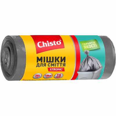 Пакети для сміття Chisto Strong 35 л 15 шт. (4823098407775)