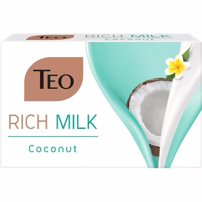Тверде мило Teo Beauty Rich Milk Coconut 90 г (3800024047404)