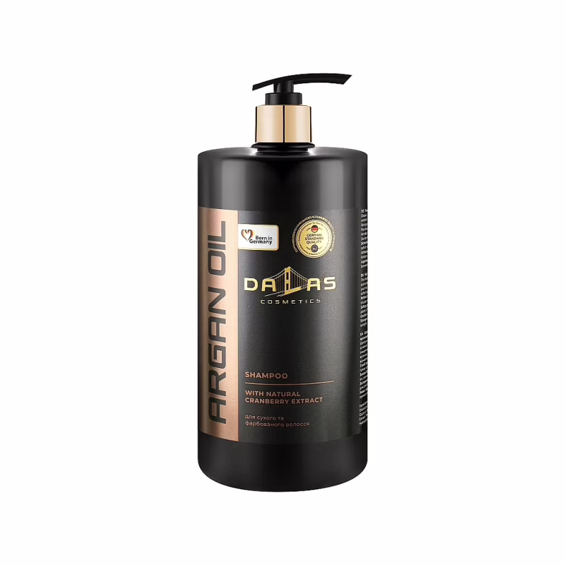 Шампунь Dalas Cosmetics Argan Oil Shampoo З натуральним екстрактом журавлини та аргановою олією 1000 г (4823128000167)