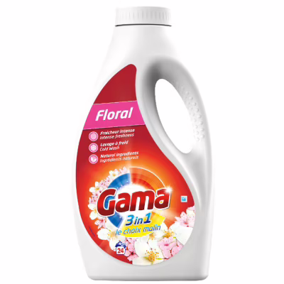 Гель для стирки Gama Floral Универсальный с цветочным ароматом 1.2 л (8435495815860)