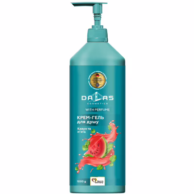 Гель для душа Dalas Cosmetics Арбуз и мята 1000 г (4823128004844)