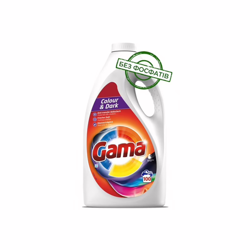 Гель для прання Gama Color & Dark Для кольорової та темної білизни 4.5 л (8435495845249)
