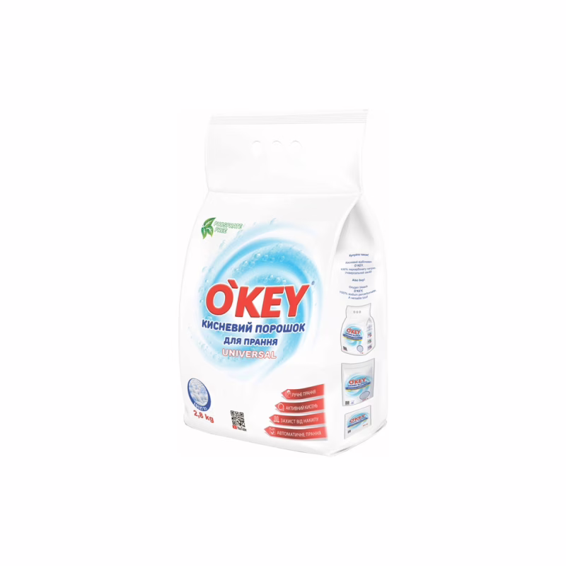 Пральний порошок O'KEY Universal Кисневий 2.8 кг (4820049384826)
