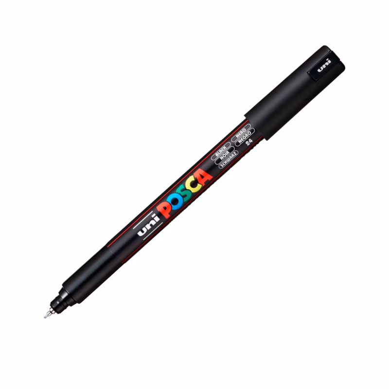 Маркер UNI Posca PC- 1MR 0.7 мм Чорний (PC-1MR BLACK(N))