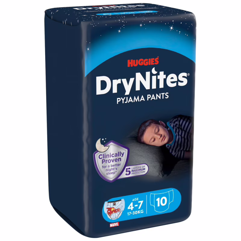 Підгузки Huggies DryNites для хлопчиків 4-7 років 10 шт (5029053527574)