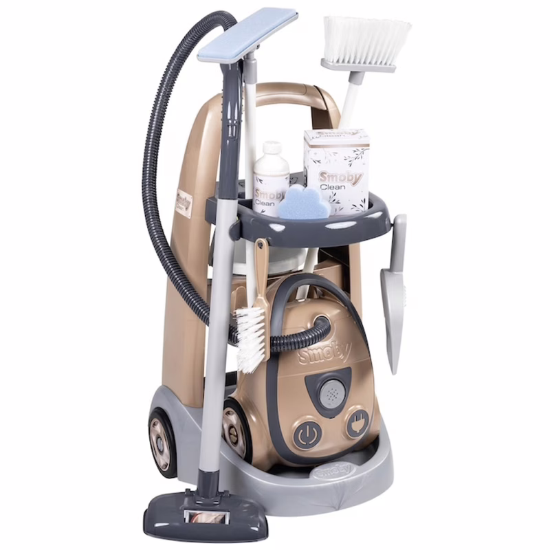 Игровой набор Smoby Тележка для уборки Ровента с пылесосом (7600330325)
