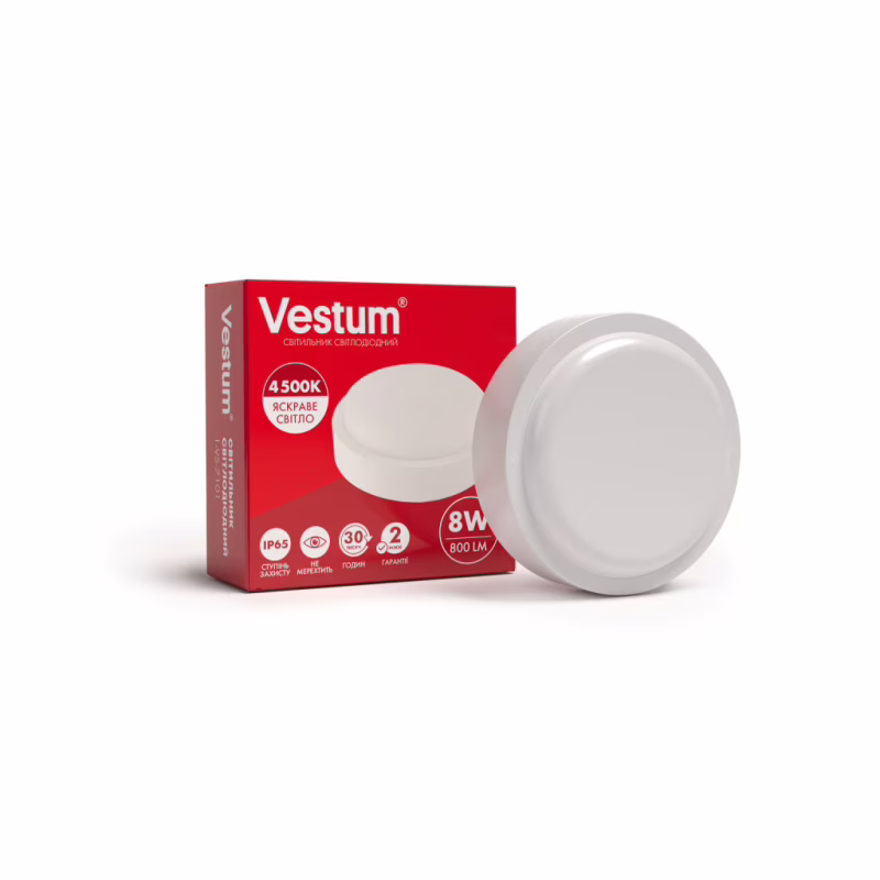 Светильник Vestum LED 8W 4500K 220V (1-VS-7101)