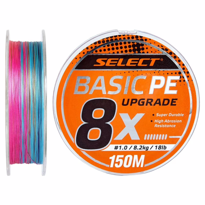 Шнур Select Basic PE 8x 150m Multi Color 1.2/0.16mm 20lb/9.3kg (1870.31.45)