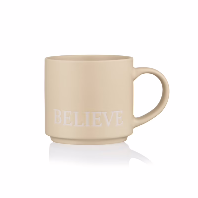 Чашка ARDESTO Believe, 420мл, кераміка, жовтий (AR3043Y)