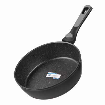 Сковорода Ardesto Gemini Bari, 24см, алюміній, чорний (AR1224B)