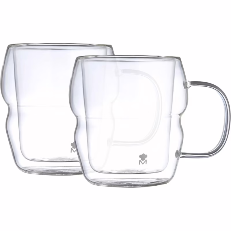 Набір чашок MasterPro Mixology з подвійними стінками 450 мл, 2 шт (BGMP-20206)