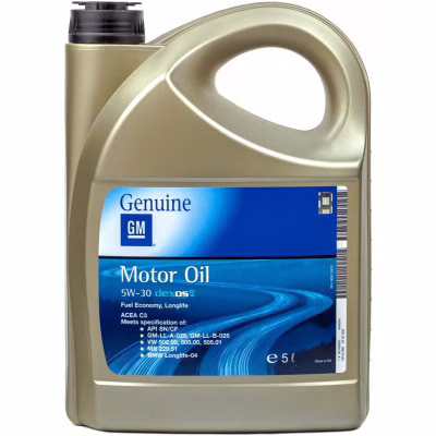 Моторное масло General Motors dexos2 5W-30, 5л (7154)
