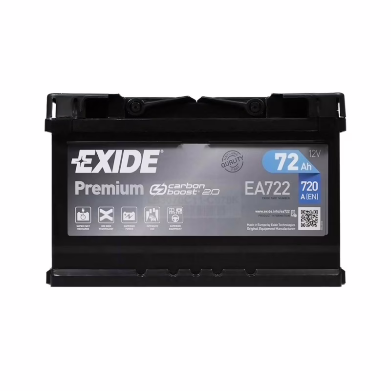 Аккумулятор автомобильный EXIDE PREMIUM 72A (EA722)