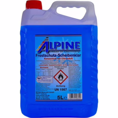 Омивач автомобільний Alpine концентрат Frostschutz Scheibenklar (-80C) 5л (1225-5)