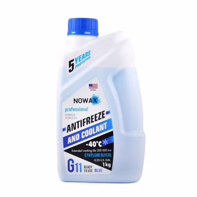 Антифриз NOWAX BLUE G11 1кг (NX01007)