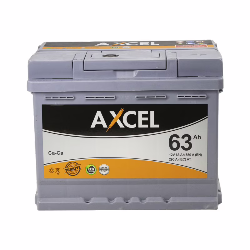 Аккумулятор автомобильный AXCEL Start-Stop EFB 63A +прав. (L2T) (600 пуск)