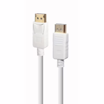 Кабель мультимедійний DisplayPort M to DisplayPort M 1.8m V1.2 Cablexpert (CC-DP2-6-W)