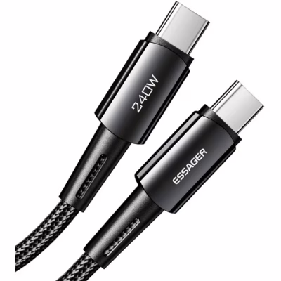 Дата кабель USB-C to USB-C 1.0m 240W Essager (EXCTT3-CG0G-P)
