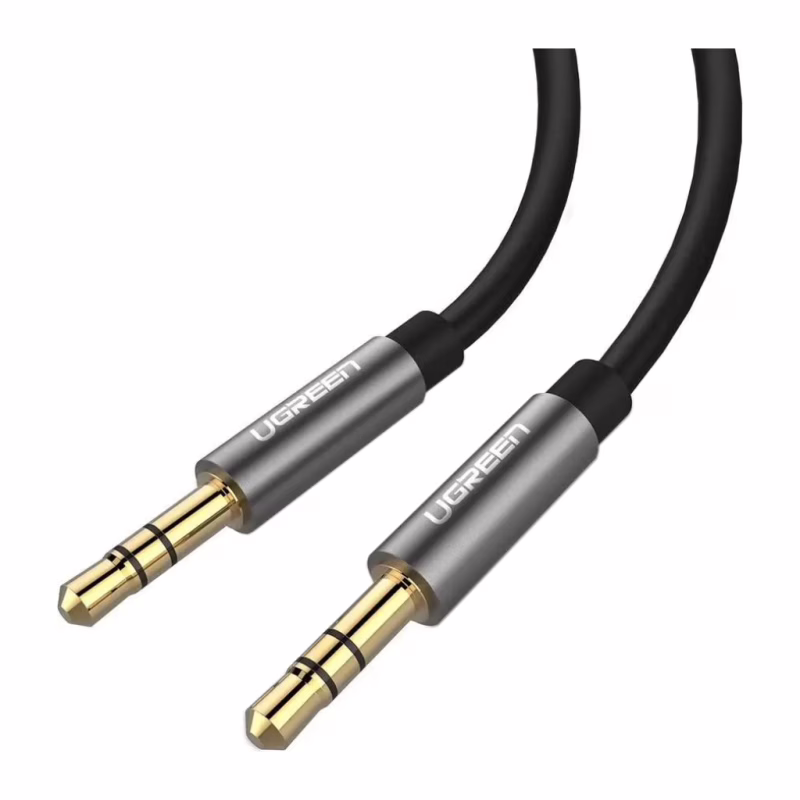 Кабель мультимедійний 3.5mm M to 3.5mm M 1.5m AV119 black Ugreen (10734)