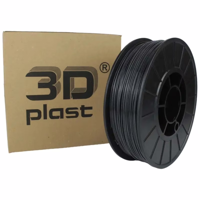 Пластик для 3D-принтера 3Dplast PLA 1.75мм, 0.85кг, gray-graphit (3DPLA17508GGF)