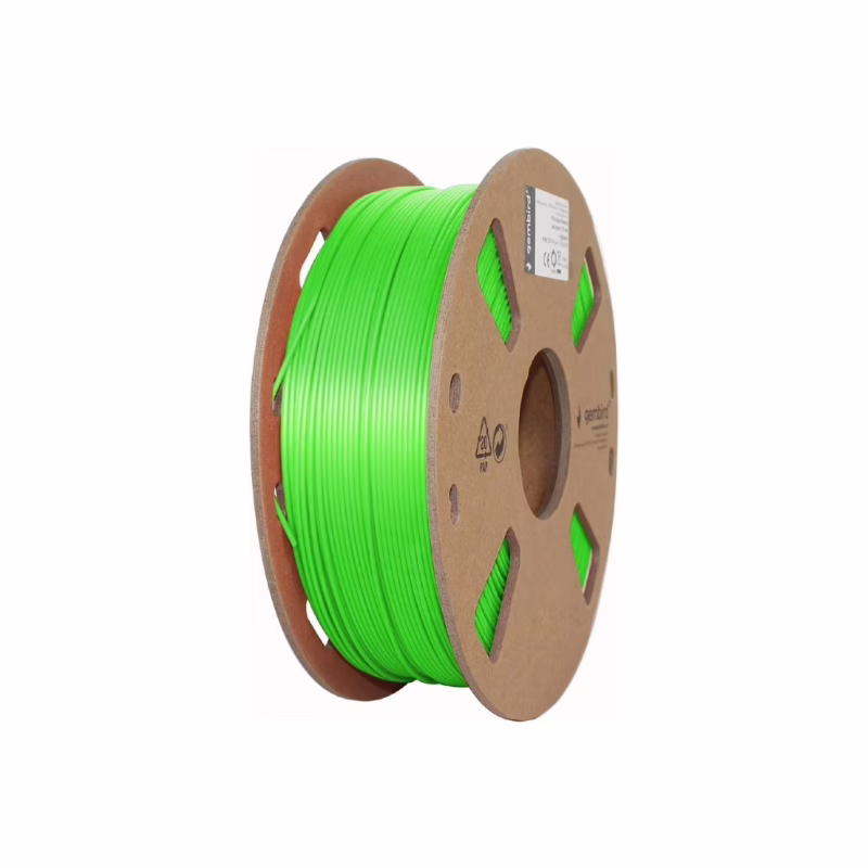 Пластик для 3D-принтера Gembird PLA+, 1.75 мм, 1 kg, green (3DP-PLA+1.75-02-G)