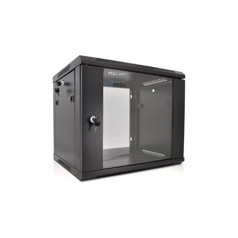 Шкаф настенный Merlion 9U 19" 600*600*500 (Ш*Г*В)мм, black (Ml3-6609 / 23528)