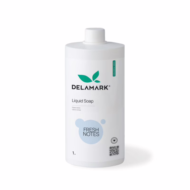 Жидкое мыло DeLaMark Свежие нотки 1 л (4820152331939)