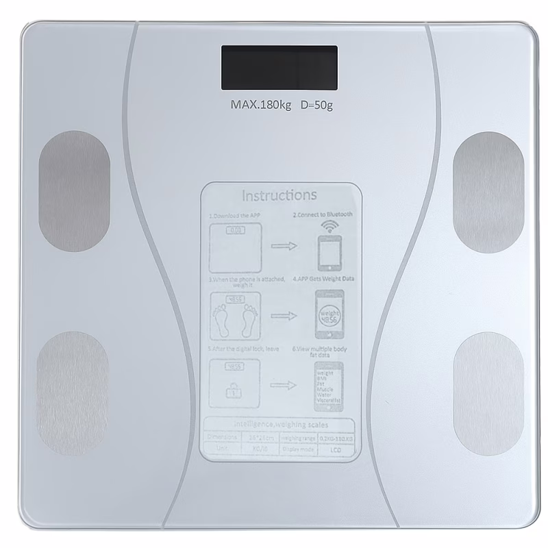 Умные напольные весы 17A-C, Bluetooth, до 180 кг, точность 0,05 кг