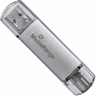 USB флеш накопичувач Mediarange 128GB Silver USB 3.0 / Type-C (MR938)