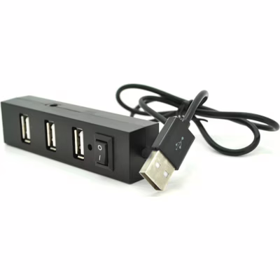 Концентратор Voltronic USB 3.0 to 4xUSB black (YT-HUB4-B)