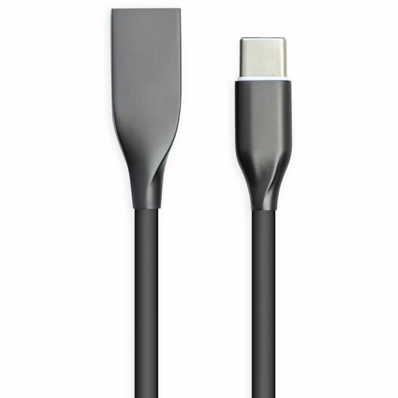Дата кабель USB 2.0 AM to USB-C 1.0m black PowerPlant (CA911240)