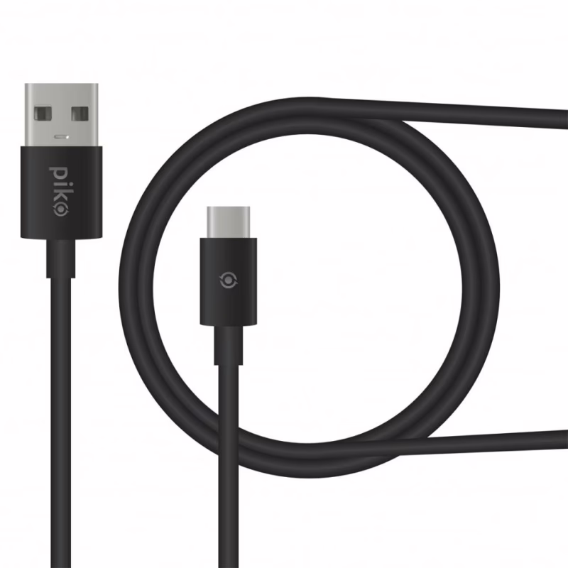 Дата кабель USB 2.0 AM to USB-C 0.2m black Piko (1283126493843)