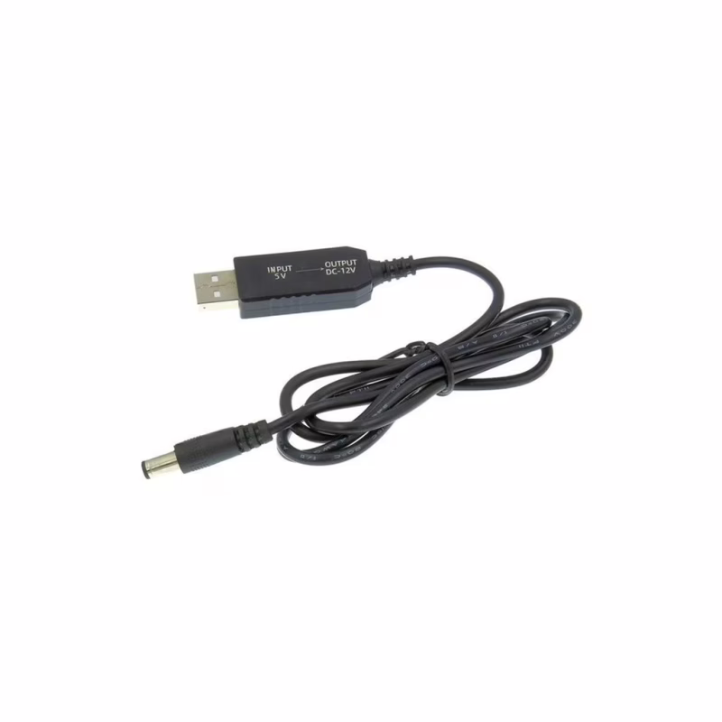 Кабель живлення USB to DC 5.5x2.1mm 12V 1.0m Dynamode (DM-USB-DC-5.5x2.1-12V)